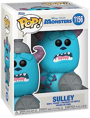 Funko Pop! Disney Pixar: Monsters Inc 20th - Sulley mit Lid - Monster AG, die - Vinyl-Sammelfigur - Geschenkidee - Offizielle Handelswaren - Spielzeug Für Kinder und Erwachsene - Movies Fans