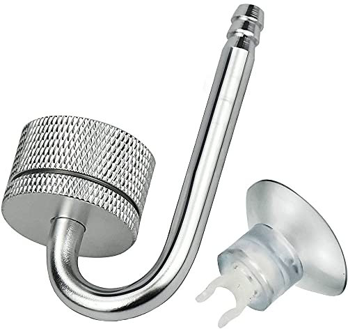 Bssowe Aquarium Diffusor CO2, Aluminiumlegierung Aquarium Diffusor CO2, Aluminiumlegierung Aquarium CO2 Generator, Aquarium Diffusor, CO2 Diffusor, für Aquarium Pflanze, Silber
