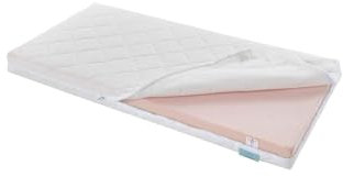 Yatas Twiny Baby Matratze – 70x140 cm, Wendematratze mit 2 Schlafzonen (0-2 & 3-6 Jahre), Atmungsaktiv, Unterstützt die Wirbelsäule, Waschbarer Bezug, Hochwertiger Schaumstoff, 9 cm Höhe