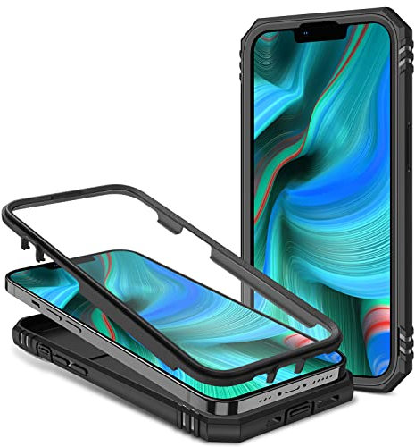 2ndSpring Cover compatibile con iPhone XR, protezione della fotocamera in PC duro, anti-caduta, rinforzata, antiurto, antiurto, colore: nero