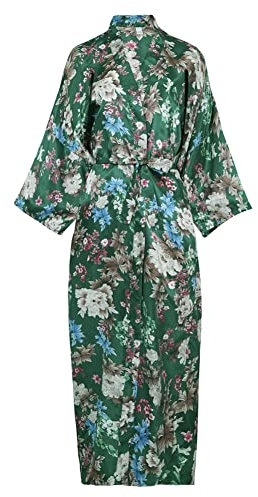 Ladies Kimono Dressing Gowns Floral Kimono Robe Printed Cardigan for Women Wedding Bonding Party Pyjamas
