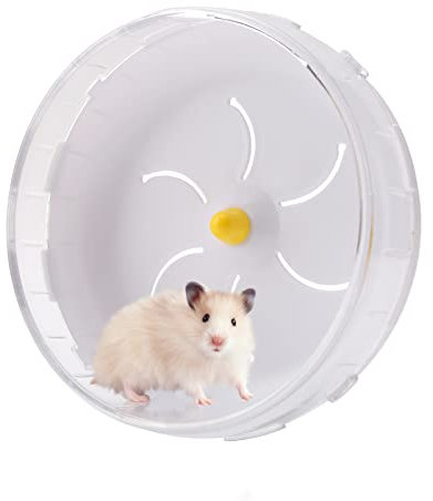 iFCOW Laufrad für Hamster, 8,3 Zoll leises Spinner-Laufrad Laufrad für kleine Haustiere für Mäuse Chinchilla Meerschweinchen Hamster
