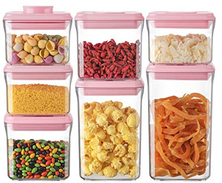 Ankou Airtight Food Storage Container - 7 Pcs One Button Handy Container