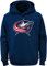 Outerstuff NHL Youth 8-20 Team Color Performance Primary Logo Pullover Sweatshirt Hoodie, Columbus Blue Jacken, 14-16
