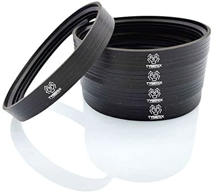 TYGERIX® 5 juntas de silicona de 80 mm para estufas de pellets | juntas de triple labio certificadas | perfecta adherencia y estanqueidad | Excelente resistencia al calor