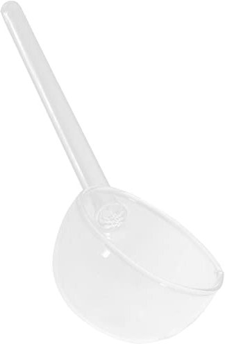 Louche de service en verre - Cuillère à soupe fantaisie - Cuillère à dessert - Cuillère à punch transparente - Cuillère à crème glacée - Cuillère à mélanger - Ustensile de service en verre - Sauce