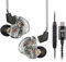 Yinyoo CCZ Melody - Auriculares con cable, USB tipo C, ligeros y cómodos, con cable OFC 4N para Sumsung S23/S22/Google Pixel 7/6/5/4 (negro transparente, tipo C con micrófono)