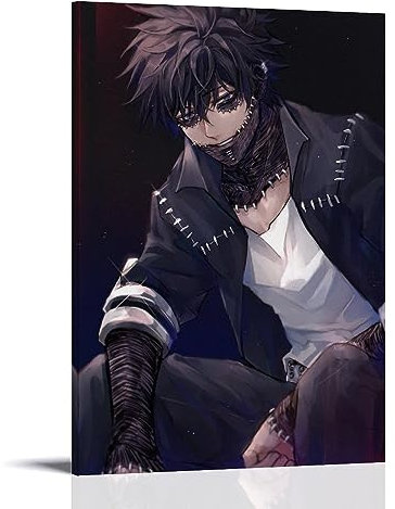 Anime Mha Dabi Kunst-Leinwand-Poster, dekoratives Gemälde, Leinwand-Wandposter und Kunstdruck, modernes Familienschlafzimmer-Dekor-Poster, 60 x 90 cm