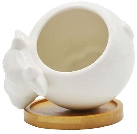 Yardwe Kleine Kuh Blumentopf Mini-Pflanzgefäß Töpfe für Pflanzen Blumentöpfe für Zimmerpflanzen pflanzenständer saftiger Pflanzentopf saftiger Pflanzer mit Löchern Topfpflanze Blumengefäß