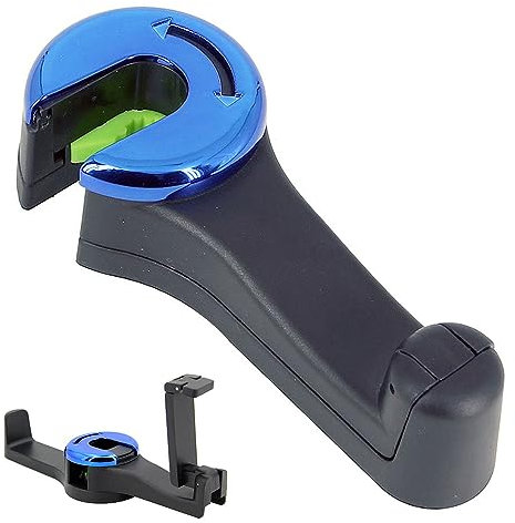 2 in 1 Car Hooks for Bags 360°Rotatable Car Headrest Hooks 2 in 1 Car Seat Hidden Hooks with Hidden Phone Holder for Bag Purse Cloth Grocery