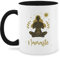 Tasse Tassen 325ml - Namaste I Chakra I Mandala I Yoga - 325 ml - Schwarz - geschenke für yogalehrerin yoga-tasse joga teetasse yoga+tasse meditation motivtasse fans motiven mit motiv