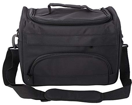 Friseur Werkzeugtasche, tragbar, Schwarz, Organizer | Kosmetiktasche, Im Salonbetrieb, Tragbar, für Haarschneidewerkzeuge, Schwarzes Design, Professioneller Einsatz