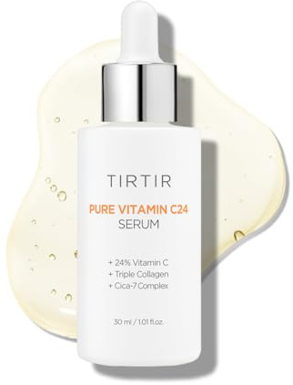 TIRTIR Pure Vitamin C 24% Face Serum – Dark Spot Remover for Sensitive Skin with Collagen Anti Aging Even out Skin Tone Non irritation tested, Wrkinkles, Korean Mild Vita C Facial Serum 1.01 Fl Oz