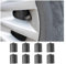 JNNJ 8 Stück Autoreifen-Ventilkappen, Kunststoff Reifen Rad Alloy Ventilkappen Staubkappen, Autoreifenstiel-Staubschutzkappen Mit Dichtungsring SUV LKW(Grau)