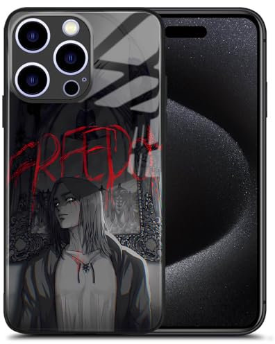 Stoßfeste, wasserdichte Muster-Schutzhülle, japanische Anime-Rollenhülle, Manga-Art-Design-Handyhülle (Eren Jäger,für iPhone 15 Pro Max)