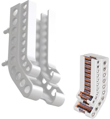 Wall Mount Battery Storage Organizer, AA/AAA Battery Dispenser Holder, Wall Mount Battery Container, Battery Holder Case, Wall Mount Battery Organizer