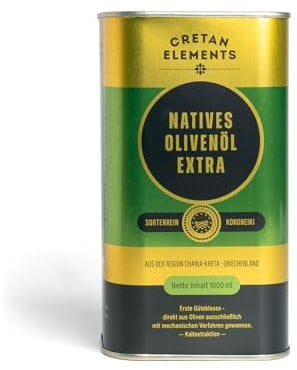 Cretan Elements - Natives Olivenöl Extra, 1 Liter | Olivenöl aus Kreta - Griechenland