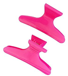 kawehiop 12 pinzas para el pelo para mujer, herramientas fijas, herramienta de peinado, pinza de peluquería, rosa roja, Rosa roja