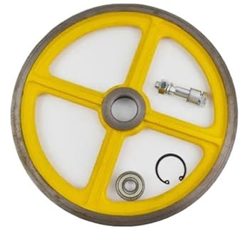 Aufzug Geschwindigkeit Begrenzer Spanner Rad 250 240 6201 Seil Rad Zubehör(8mm Wire rope)