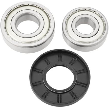 YINETTECH 1 ensemble de roulements et joints de tambour de machine à laver 6305ZZ 6306ZZ 37 x 76 x 9,5/12 mm Kit de joints d'arbre compatible avec machine à laver LG 4036ER2004A