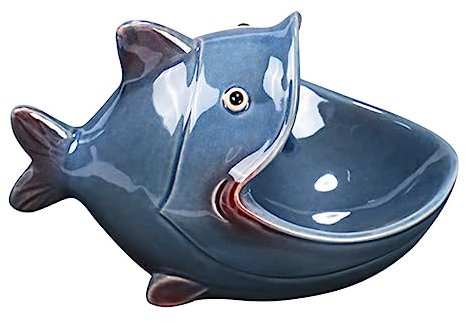 IMIKEYA Plato De Cerámica Pescado Organizador Anillos Jabonera Decoración Casa