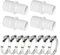 RANY 4 Piezas Conector Manguera 32 mm a 38 mm Adaptador Manguera Grifo 1/2 Pulgada Con 8 Bolsillos de Clip Para Su Uso Como un de la Piscina y el Adaptador