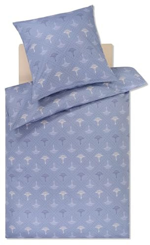 Joop! Mako-Satin-Bettwäsche-Garnitur Cornflower Charm Farbe Ocean Größe 155x220+80x80
