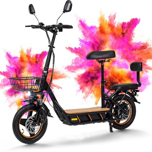 Kukirin Faltbarer E Scooter,Elektro Elektroroller Erwachsene Elektroscooter,E Roller Offroad,Elektro Scooter Roller,100 Km Reichweite,48V26Ah,120 KG Tragkraft - C1PRO