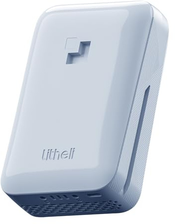 Litheli Akku 20V 4.0AH 20000 Milliampere Lithium-Ionen-Akku, geeignet für alle Litheli Geräte, mit LED-Anzeige, zur Stromversorgung intelligenter Geräte（blau）