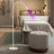 Eccuslon UV Wimpern Lampe, 10W LED-UV-Licht für Lichthärtenden Anwendungen, Schwanenhals Wimpernlicht, 1-3 Seconds Quick Healing, Wimpernverlängerung Einstellbare Punktgröße with Fußschalter,Weiss