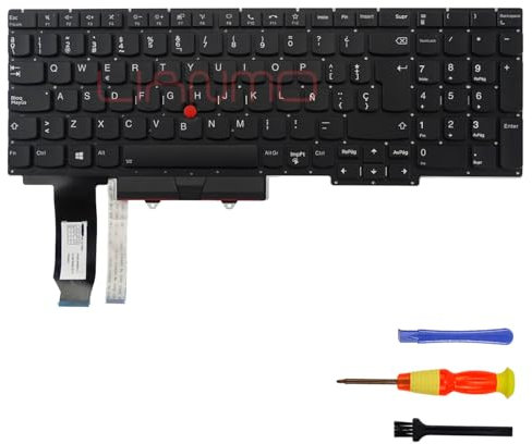 Teclado retroiluminado de repuesto compatible con Lenovo ThinkPad R15 E15 Gen2 Gen3 Gen4 (español)