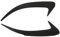 Auto Heckspoiler Schwarze Heckspoiler-Canards-Entlüftungsabdeckung Für Benz Für CLA-Klasse W118 C118 CLA200 220 250 260 45 Für AMG 2020-2024 Heckflügel(Gloss Black)