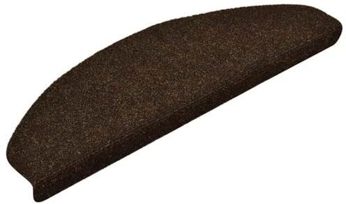 Homgoday Stufenmatten Selbstklebend 5 STK. 65x21x4 cm Braun Halbrund Groß Treppenmatten Model149712