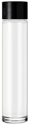 BieTal Nachhaltige Glas Trinkflasche Tube Bottle Flasche Rohrform OHNE LOGO 750ml für Sprudelwasser Flasche mit Schraubverschluss