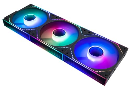 Thermalright TL-M12QR-S X3 Wireless Splicing Reverse Case Fan-120mm Quiet,Infinity Mirror ARGB Lighting Effects,New Power Chip Module Simplifies Wiring Management,3-Packs Building Blocks Fan