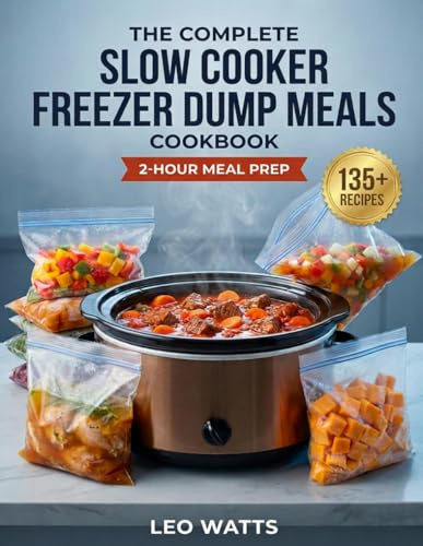 The Complete Slow Cooker Freezer Dump Meals Cookbook: 135+ Budget-Friendly Frozen Crockpot Recipes with Full-Color Pictures — Prep a Month of Easy ... Families (The Complete Freezer Dump Series)