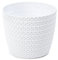 Plastique pot de fleur cache pot planteur Magnolia Jersey 19 cm blanc