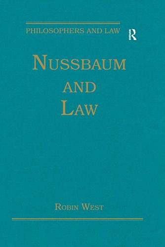 Nussbaum and Law (Philosophers and Law) (English Edition)