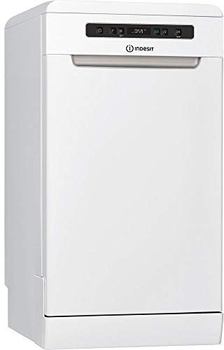 Indesit DSFO 3T224 lave-vaisselle Autonome 10 places A++ - Lave-vaisselles (Autonome, Blanc, Compact (45 cm), Noir, Boutons, 1,3 m)
