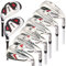 Ram Golf Accubar Mens Clubs Graphite/Steel Iron Set 6-7-8-9-PW with Hybrids 24° and 27°