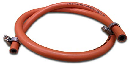 alfagomma 2M 8mm I/D Lpg Butane/Propane Gas Hose With 2 Stainless Band Hose Clips