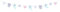 Girlande DIY Narwal und Meerestiere 1m x 1 Stück Papiergirlande zum selbst Basteln Geburt Babyparty Baby Shower Kindergeburtstag/Girlande Banner Narwhal Papier hängende Dekoration Seestern Perlen