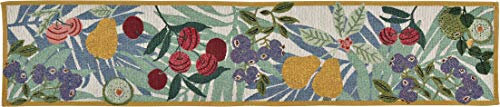 Sander Giardino Fruits Gobelin Tischwäsche bunt Motiv Früchte Blätter (Tischband 20x96cm)
