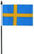 Bandiera della Svezia che sventola, 15,2 x 10,2 cm