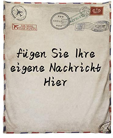 Kuscheldecke Tochter Personalisierte Fleece-Briefdecke An Meine Tochter