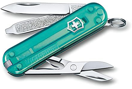 Victorinox, Classic SD, Swiss Army Pocket Knife, Small, Multi Tool, Camping, 7 Functions, Blade, small, Nail file, Screwdriver 2.5 mm