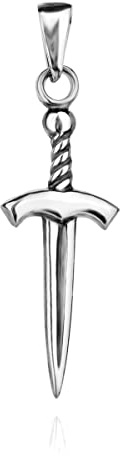 Schwert Anhänger Sterling Silber 925 Dolch Minimalistisch Halskette | Minimalistisch, Charme, Schmuck Geschenk