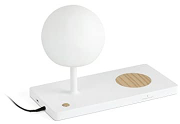 Faro Barcelona 01007A - NIKO GLASS Weiße Tischleuchte