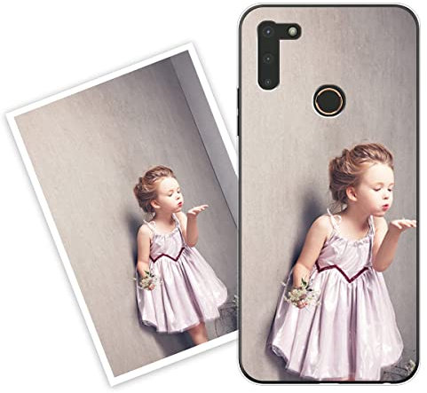 Sunrive Personalisierte Hülle kompatibel mit Gigaset GS4 Silikon,Transparent Handyhülle Benutzerdefiniert Weicher Etui mit Eigenem Foto Bild Text Individuelle
