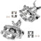 Frankberg 2x Brake Caliper Disc Brake Rear Left Right with Bracket (hole spacing 120mm) Compatible with Astra J Zafira Cascada Ampera Cruze Replace# 344544
